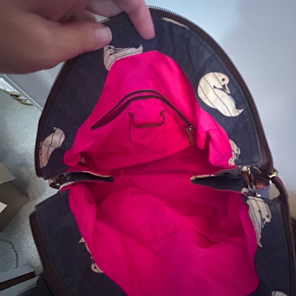 Dooney & Bourke Blue and White Nautical Tote - Picture 7 of 10